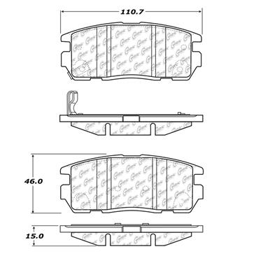 Disc Brake Pad Set CE 300.12750