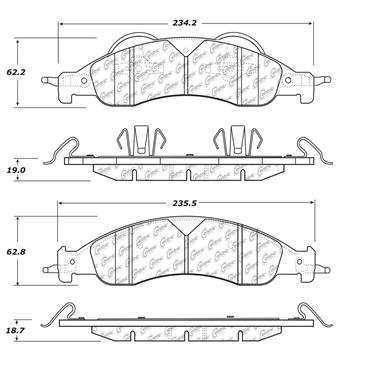 Disc Brake Pad Set CE 300.12780