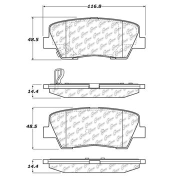 Disc Brake Pad Set CE 300.12840