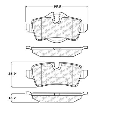 Disc Brake Pad Set CE 300.13090