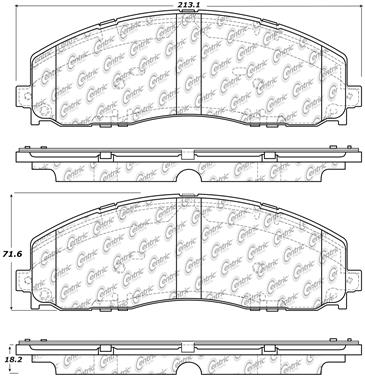 Disc Brake Pad Set CE 300.16800