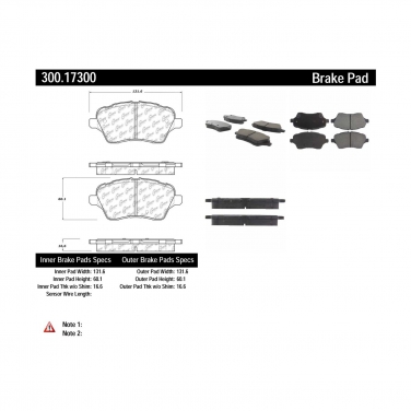 Disc Brake Pad Set CE 300.17300