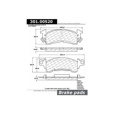 Disc Brake Pad Set CE 301.00520