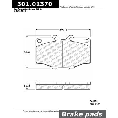 Disc Brake Pad Set CE 301.01370