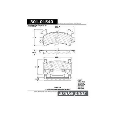 Disc Brake Pad Set CE 301.01540