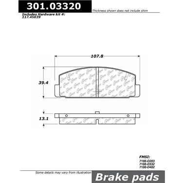 Disc Brake Pad Set CE 301.03320