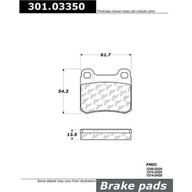 Disc Brake Pad Set CE 301.03350