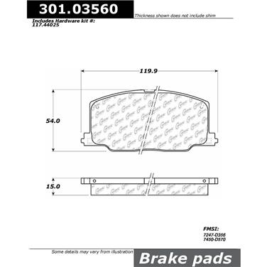 Disc Brake Pad Set CE 301.03560