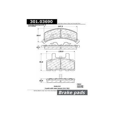 Disc Brake Pad Set CE 301.03690