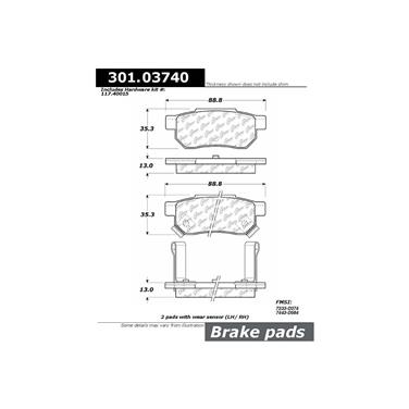 Disc Brake Pad Set CE 301.03740