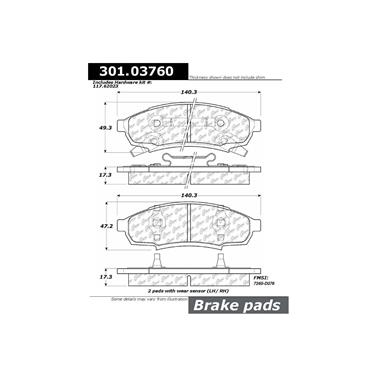 Disc Brake Pad Set CE 301.03760