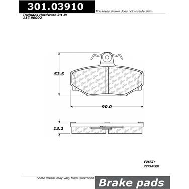 Disc Brake Pad Set CE 301.03910
