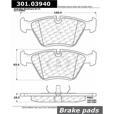 Disc Brake Pad Set CE 301.03940