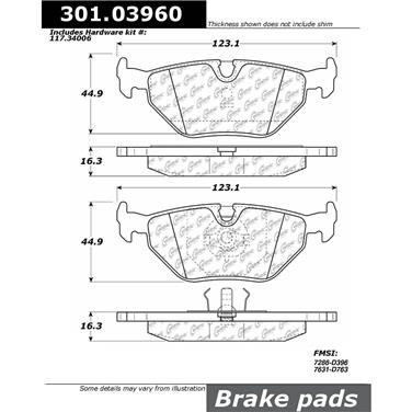 Disc Brake Pad Set CE 301.03960