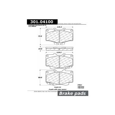 Disc Brake Pad Set CE 301.04100