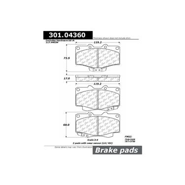 Disc Brake Pad Set CE 301.04360