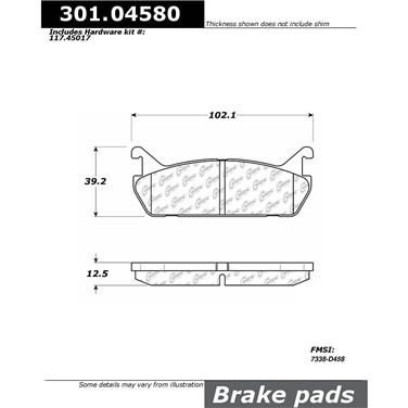 Disc Brake Pad Set CE 301.04580