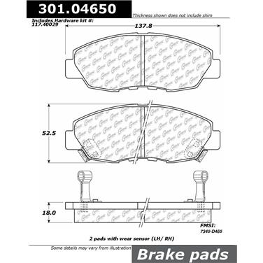 Disc Brake Pad Set CE 301.04650