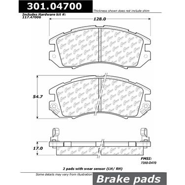 Disc Brake Pad Set CE 301.04700