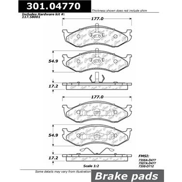 Disc Brake Pad Set CE 301.04770
