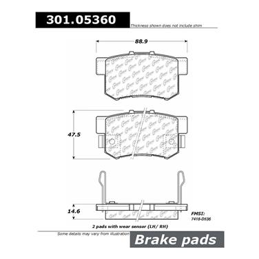 Disc Brake Pad Set CE 301.05360