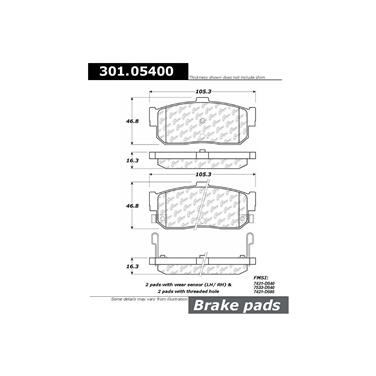 Disc Brake Pad Set CE 301.05400