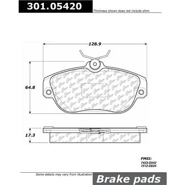 Disc Brake Pad Set CE 301.05420