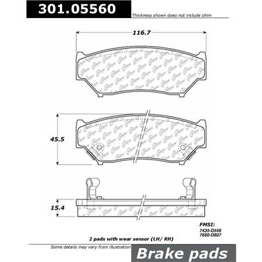 Disc Brake Pad Set CE 301.05560