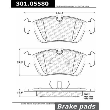 Disc Brake Pad Set CE 301.05580