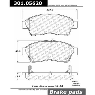 Disc Brake Pad Set CE 301.05620