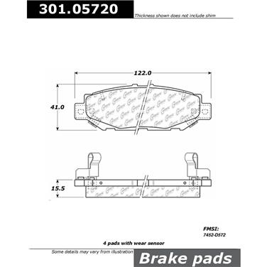 Disc Brake Pad Set CE 301.05720