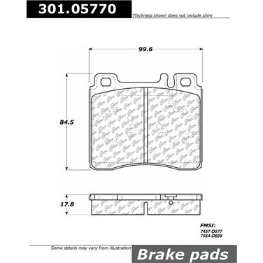 Disc Brake Pad Set CE 301.05770