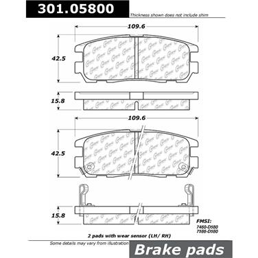 Disc Brake Pad Set CE 301.05800