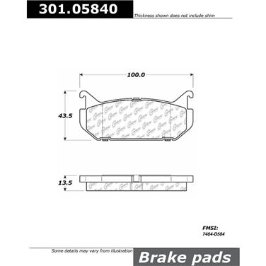 Disc Brake Pad Set CE 301.05840