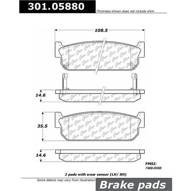 Disc Brake Pad Set CE 301.05880