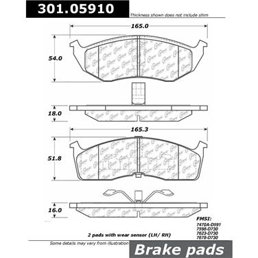 Disc Brake Pad Set CE 301.05910