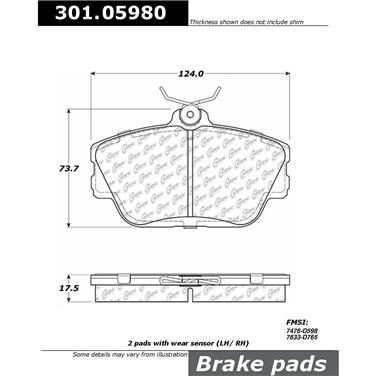 Disc Brake Pad Set CE 301.05980