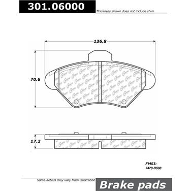 Disc Brake Pad Set CE 301.06000