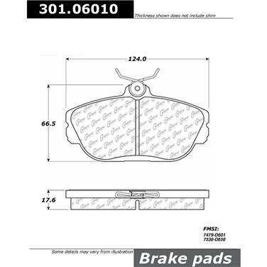 Disc Brake Pad Set CE 301.06010