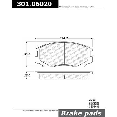 Disc Brake Pad Set CE 301.06020