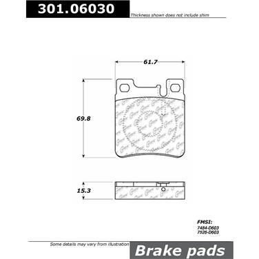 Disc Brake Pad Set CE 301.06030