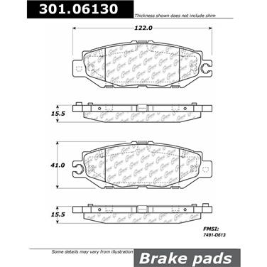 Disc Brake Pad Set CE 301.06130