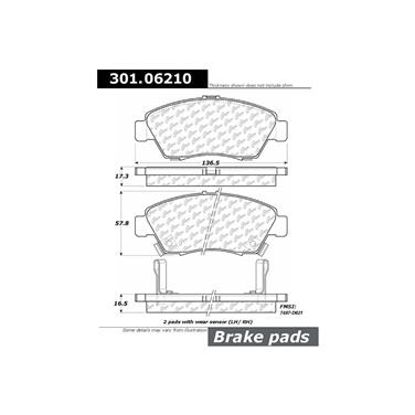 Disc Brake Pad Set CE 301.06210