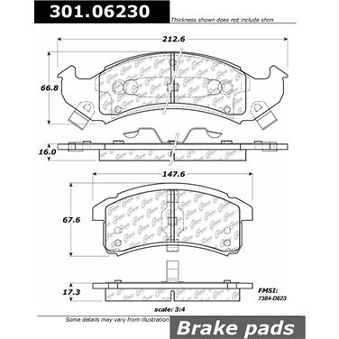 Disc Brake Pad Set CE 301.06230