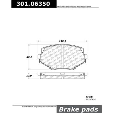 Disc Brake Pad Set CE 301.06350