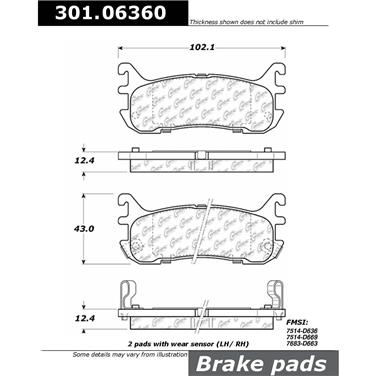 Disc Brake Pad Set CE 301.06360
