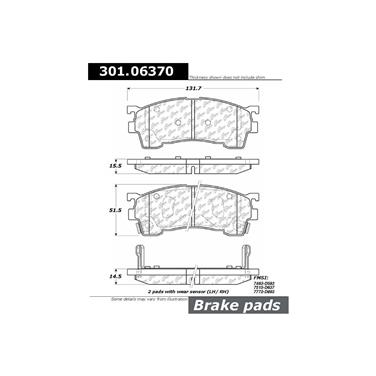 Disc Brake Pad Set CE 301.06370