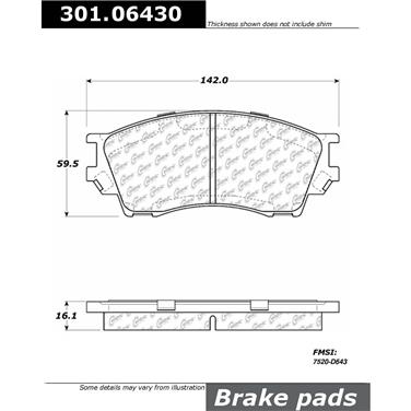 Disc Brake Pad Set CE 301.06430