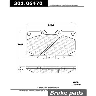 Disc Brake Pad Set CE 301.06470