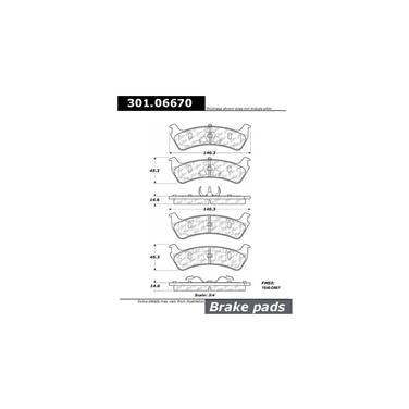 Disc Brake Pad Set CE 301.06670